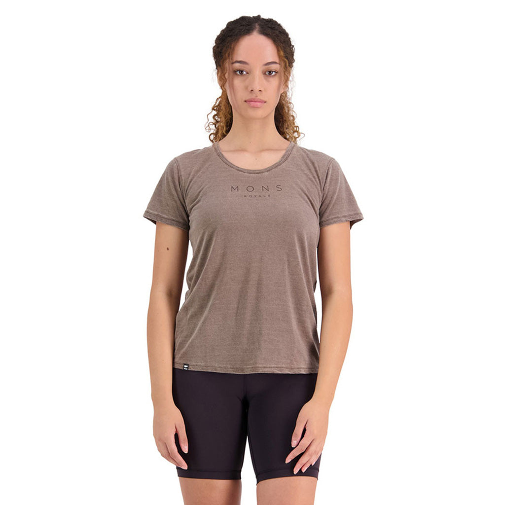 Zephyr Merino Cool Tee - Walnut