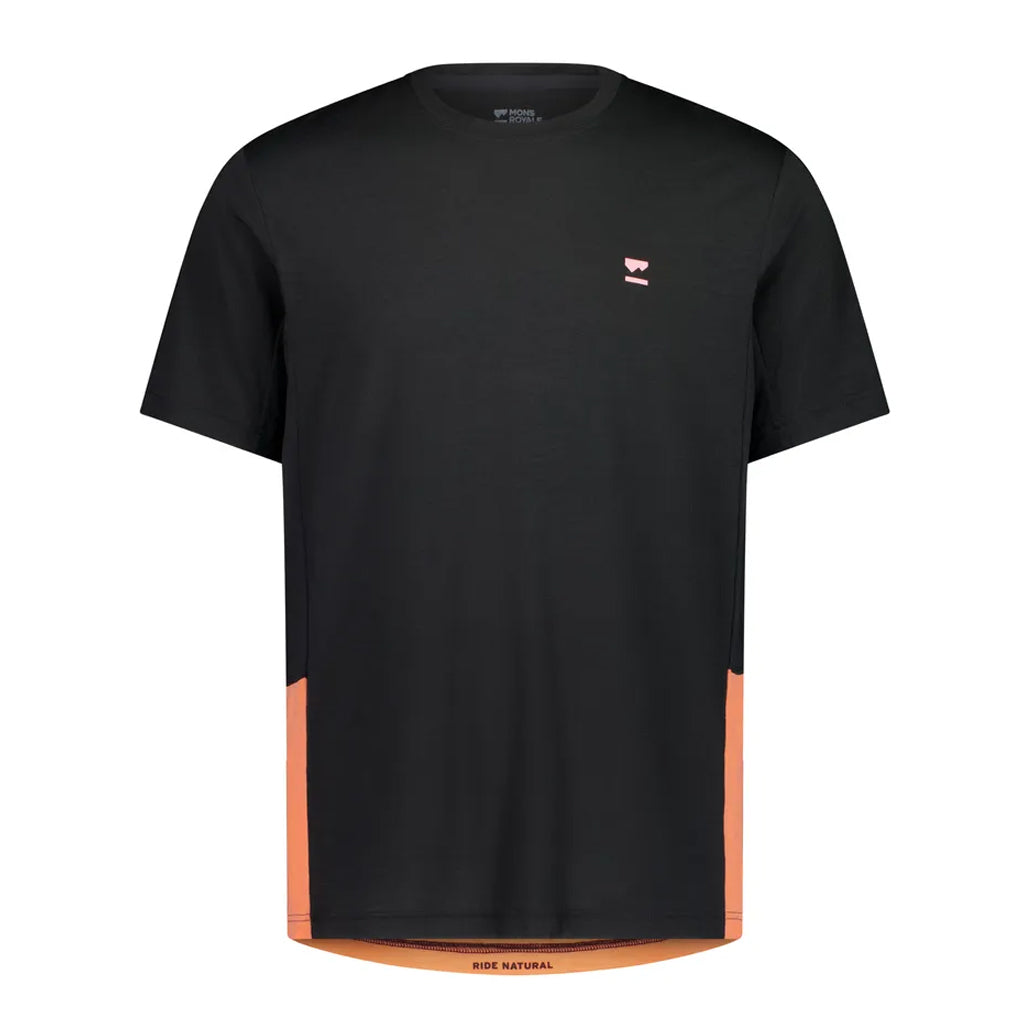Tarn Merino T-Shirt - Sun Orange/Black