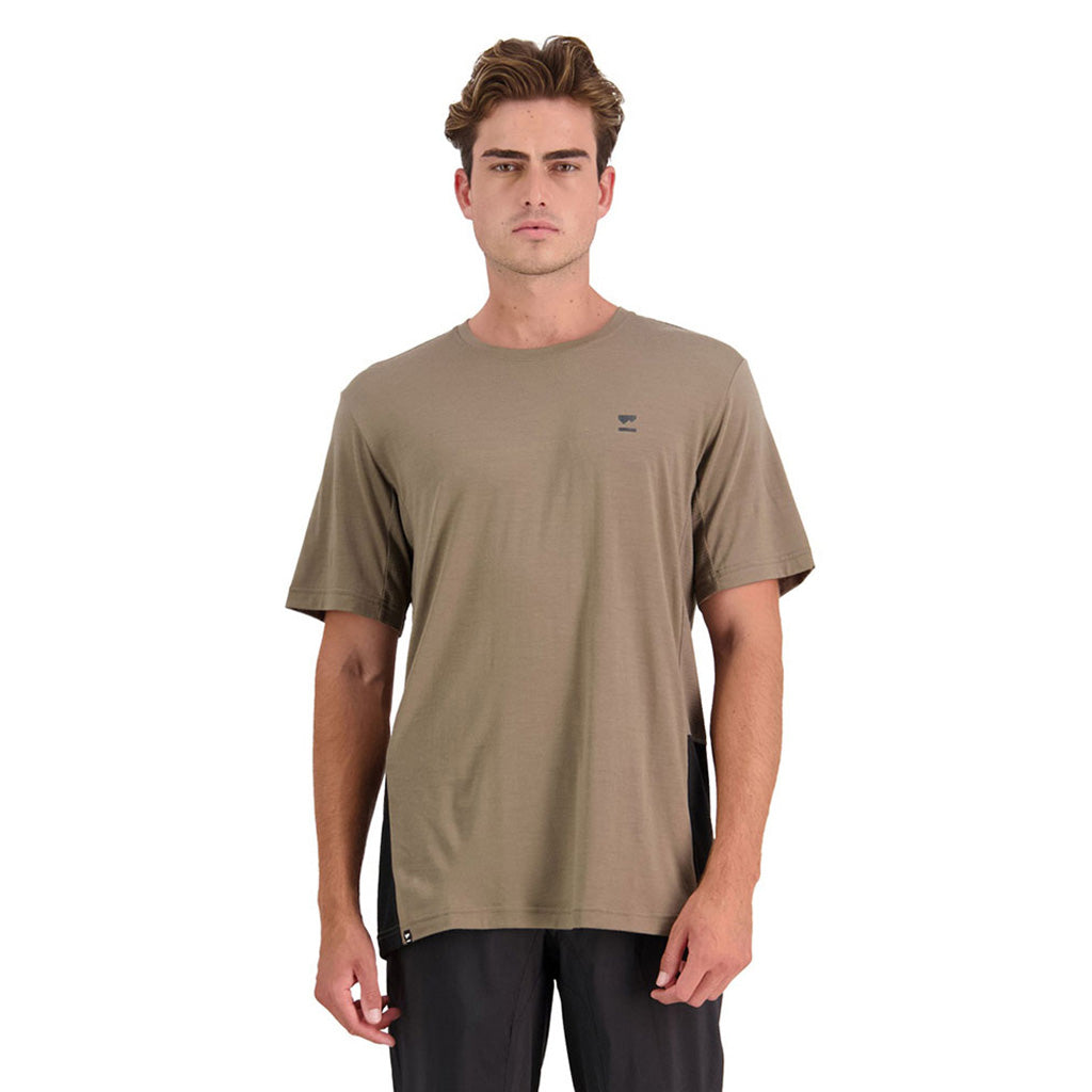 Tarn Merino Shift T-Shirt - Walnut / Black
