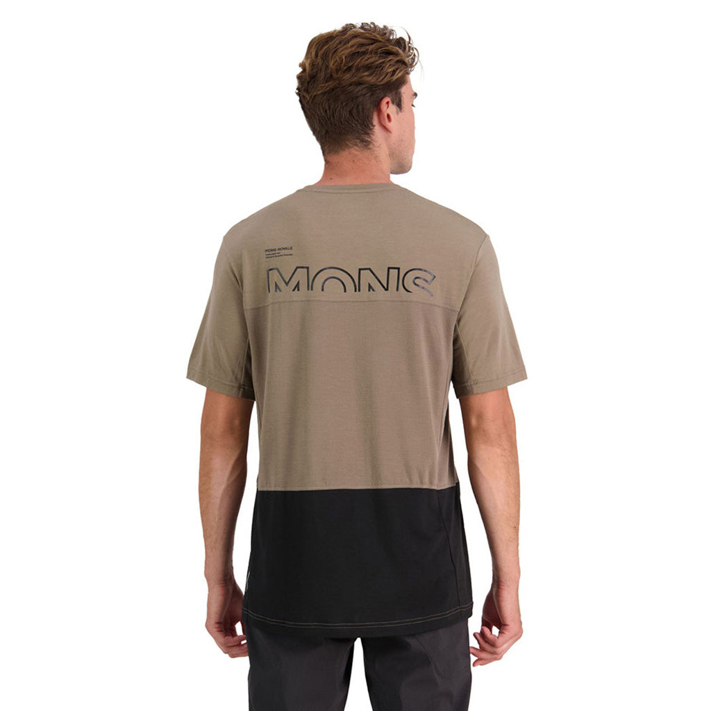 Tarn Merino Shift T-Shirt - Walnut / Black