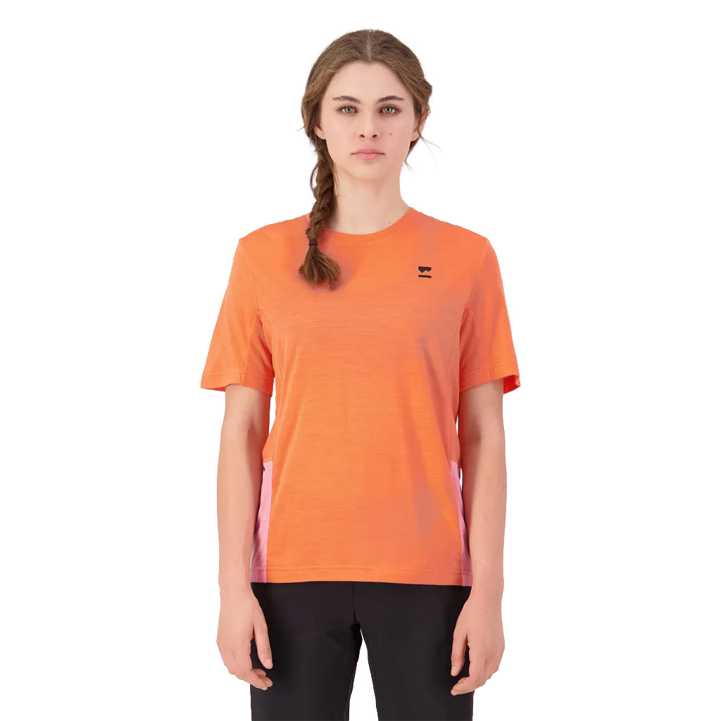 Tarn Merino T-Shirt - Sun Orange/Flamingo