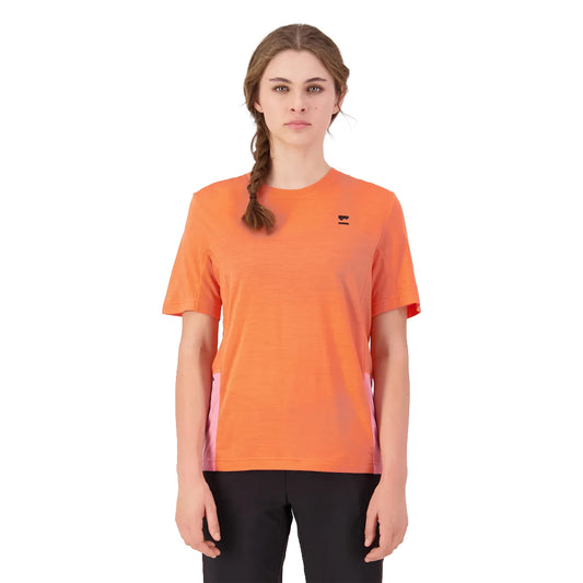 Tarn Merino T-Shirt - Sun Orange/Flamingo