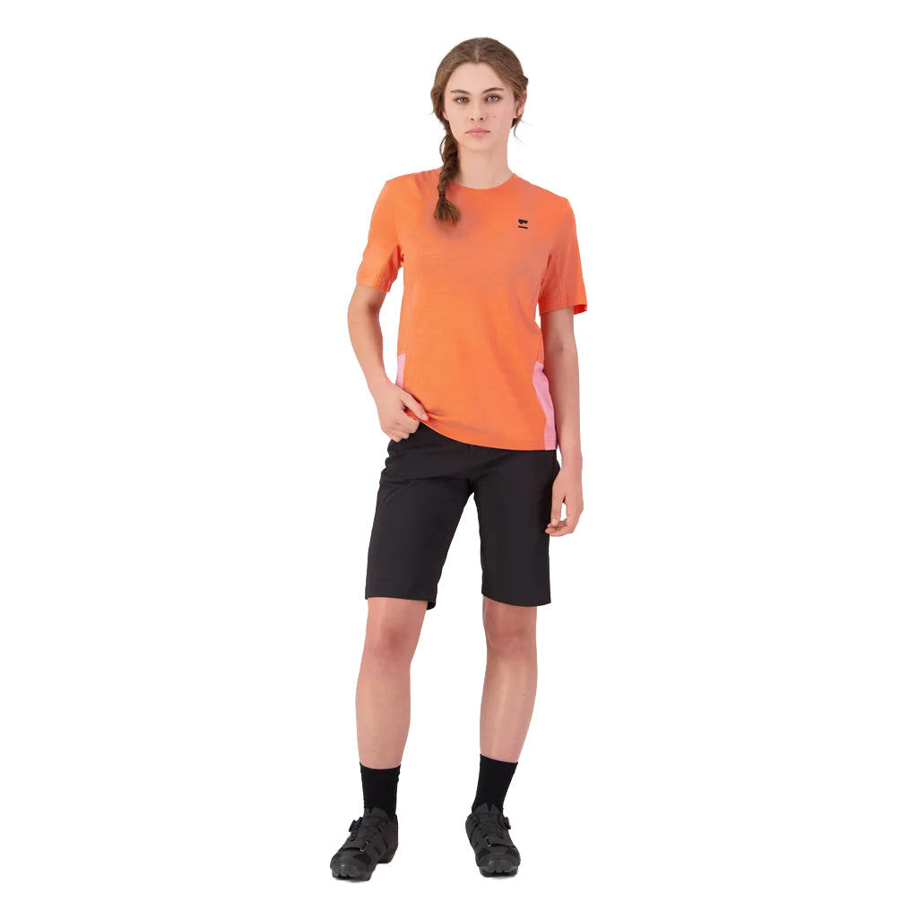 Tarn Merino T-Shirt - Sun Orange/Flamingo