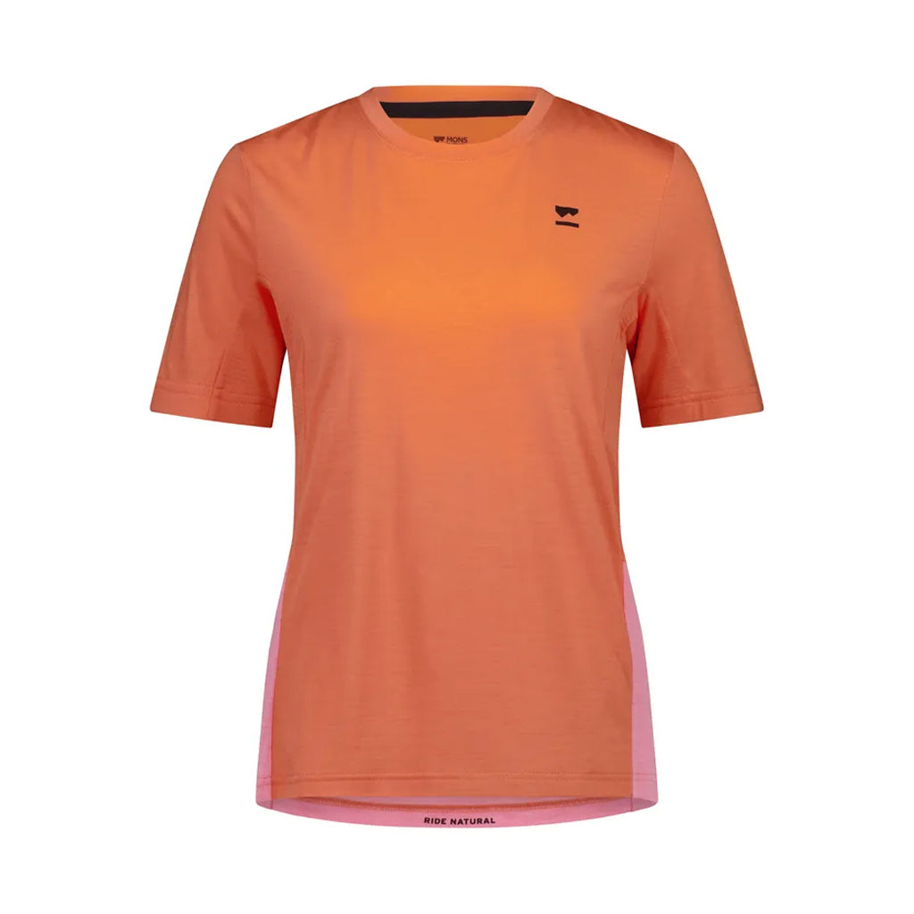 Tarn Merino T-Shirt - Sun Orange/Flamingo
