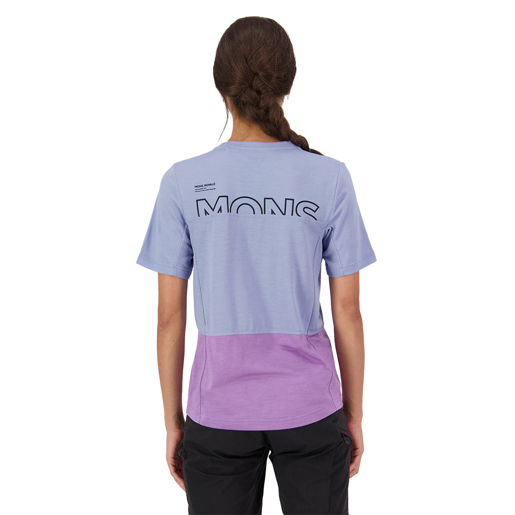 Tarn Merino T-Shirt - Skyline/Bloom