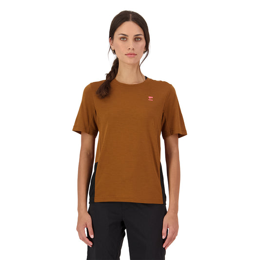 Tarn Merino T-Shirt - Caramel/Black