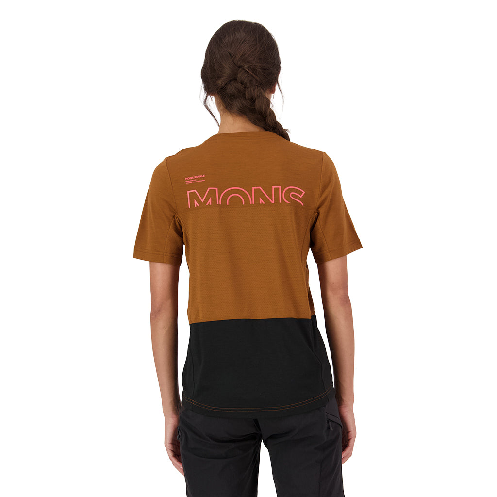 Tarn Merino T-Shirt - Caramel/Black