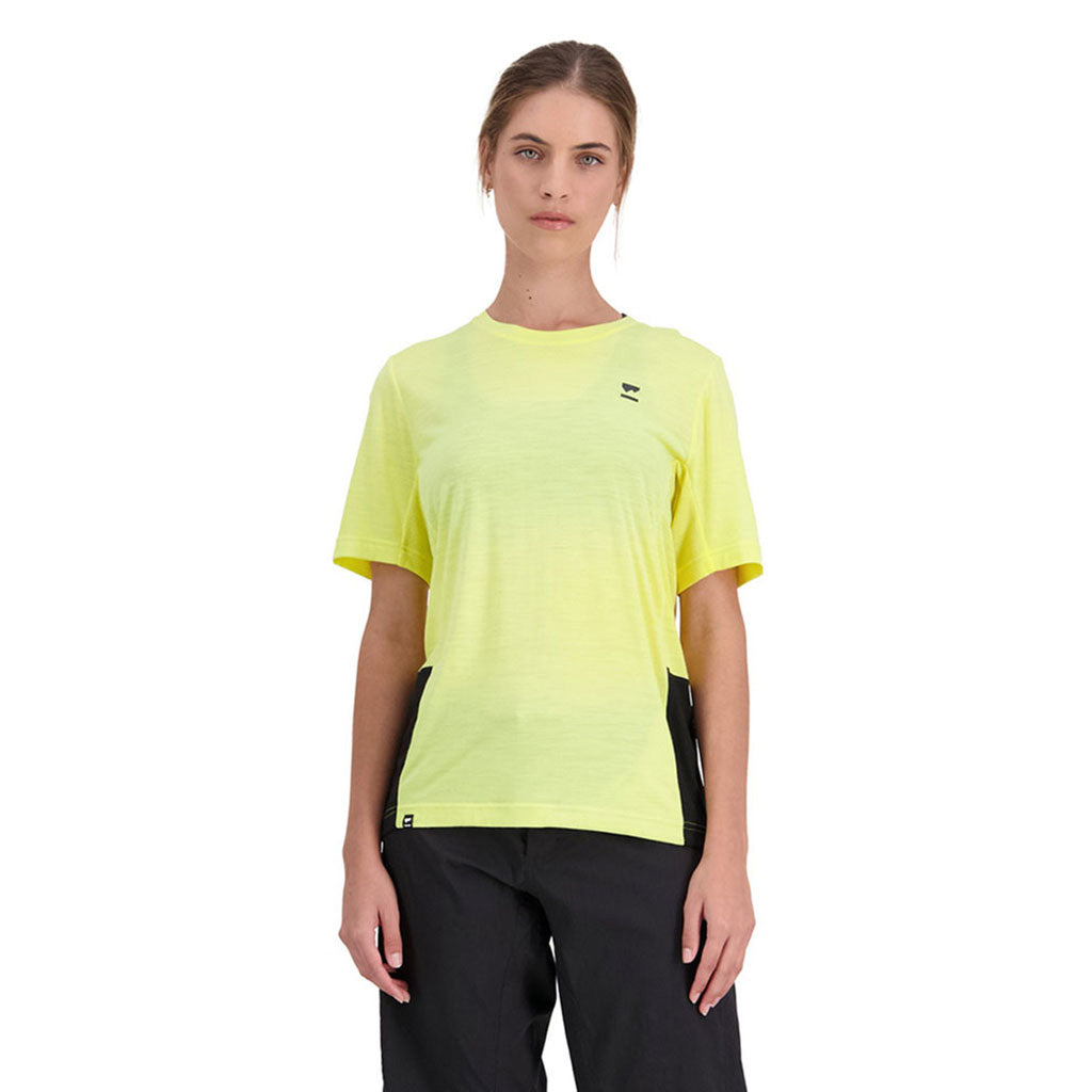 Tarn Merino Shift Tee - Black / Limelight