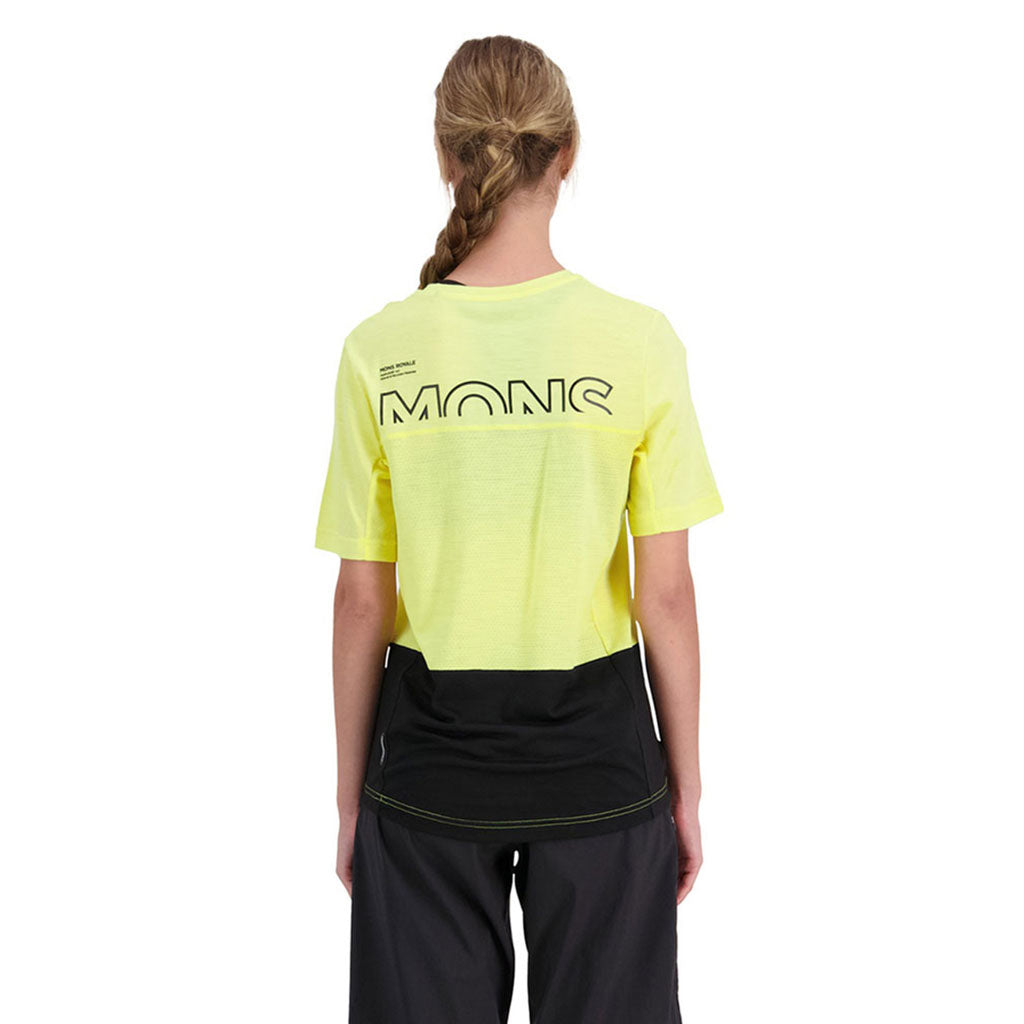 Tarn Merino Shift Tee - Black / Limelight