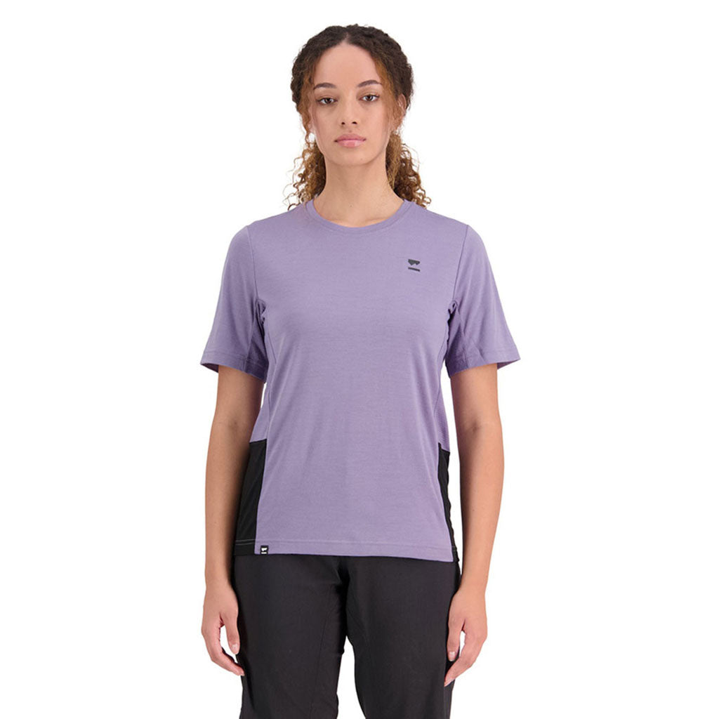 Tarn Merino Shift Tee - Thistle / Black