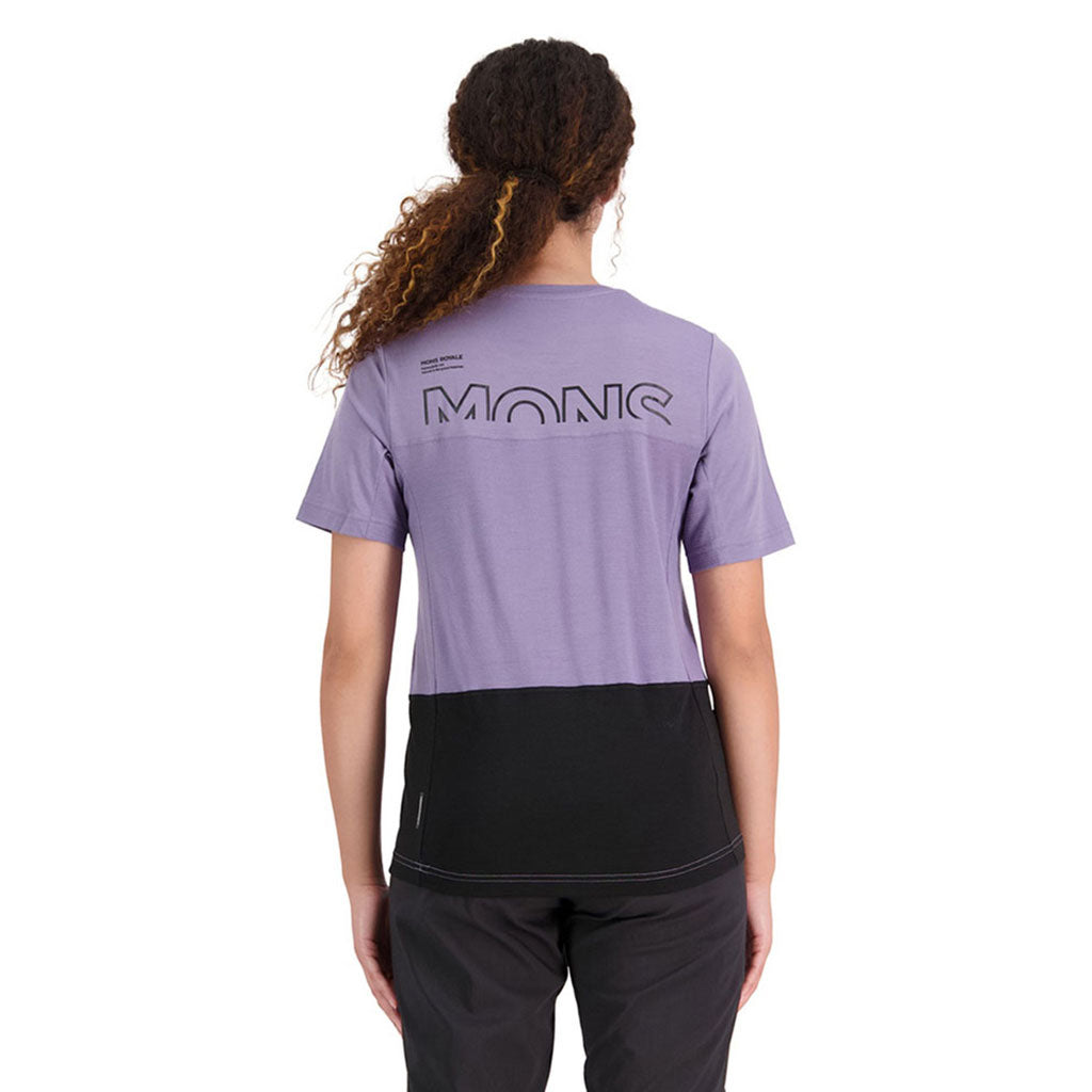 Tarn Merino Shift Tee - Thistle / Black