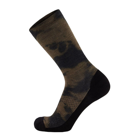 Atlas Crew Sock Digital - Olive Tie Dye