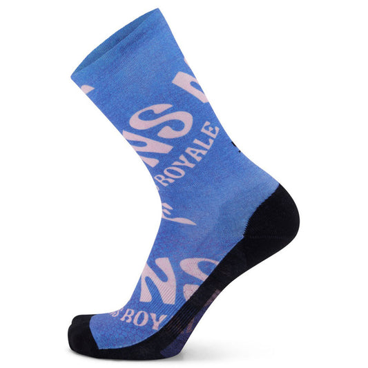 Atlas Merino Crew Sock Blue Trippy