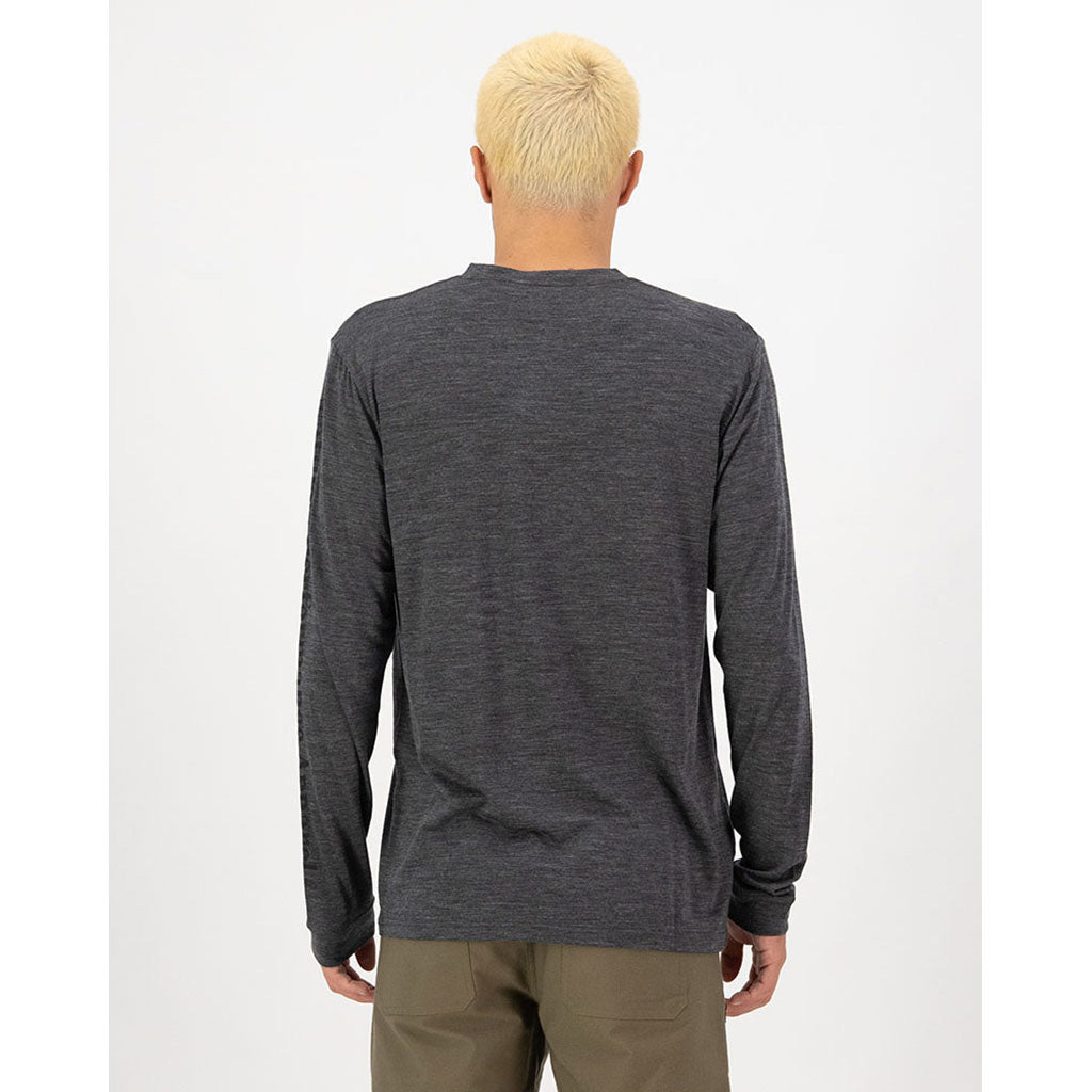 Mens Zephyr Merino Tencel™ Long Sleeve Smoke