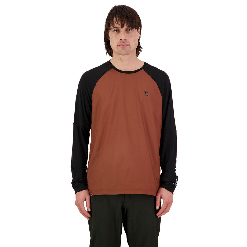 Tarn Merino Shift Wind Jersey - Dark Copper/Black
