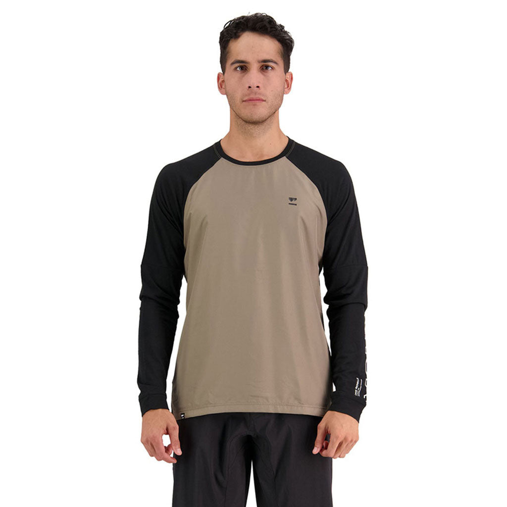 Tarn Merino Shift Wind Jersey - Walnut / Black