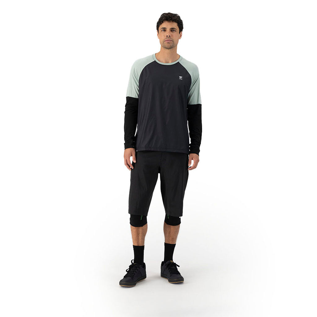 Tarn Merino Shift Wind Jersey Glacier / Black