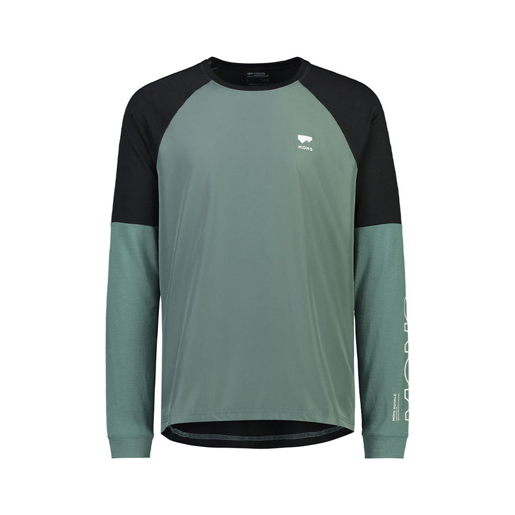 Tarn Merino Shift Wind Jersey Burnt Sage / Black