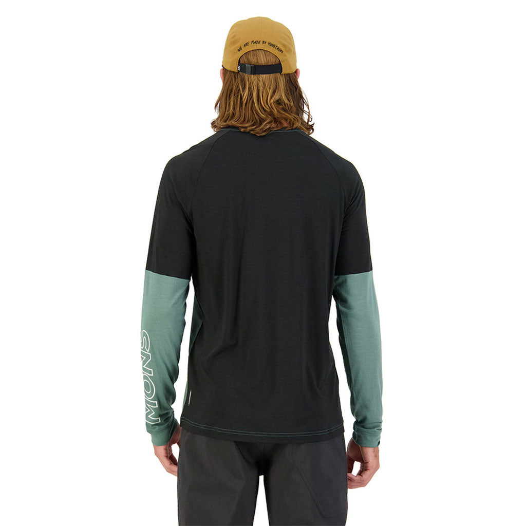 Tarn Merino Shift Wind Jersey Burnt Sage / Black