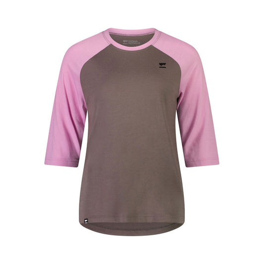 Tarn Merino Shift Raglan 3/4 Pop Pink / Iron