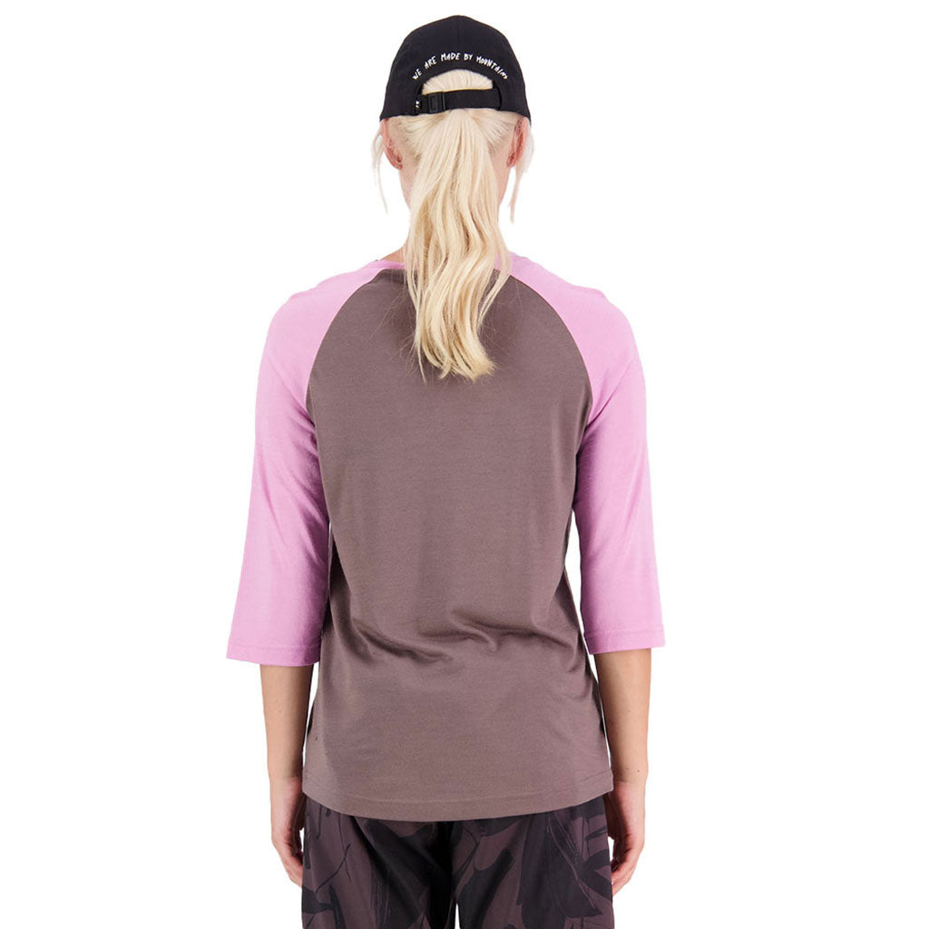 Tarn Merino Shift Raglan 3/4 Pop Pink / Iron