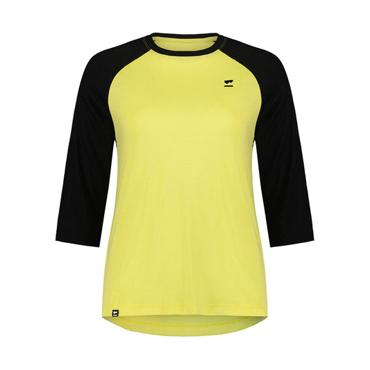 Tarn Merino Shift Raglan 3/4 - Black / Limelight