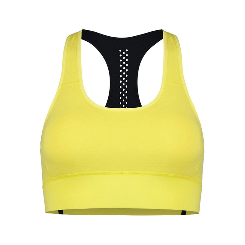 Stratos Merino Shift Sports Bra - Lemonade