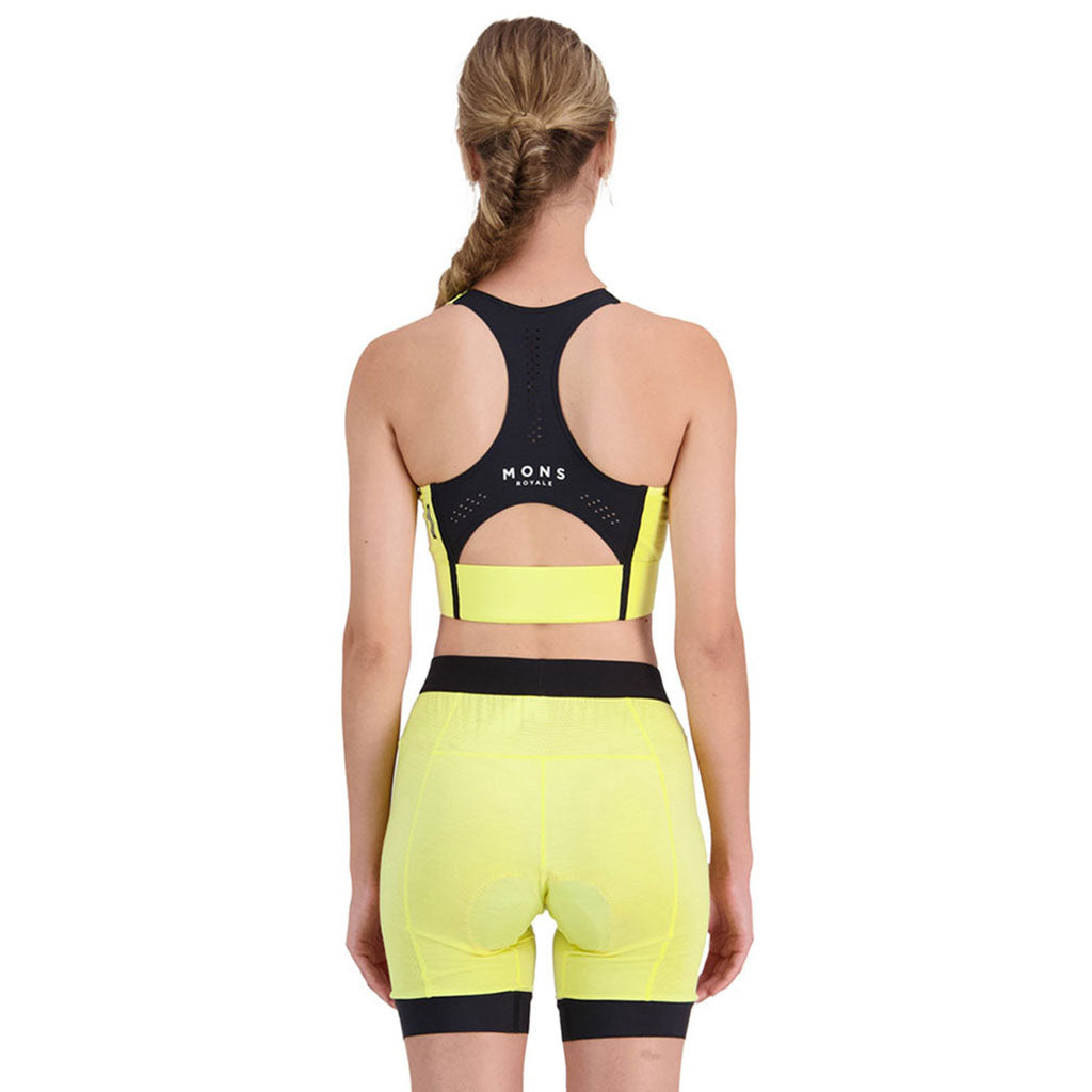 Stratos Merino Shift Sports Bra - Lemonade