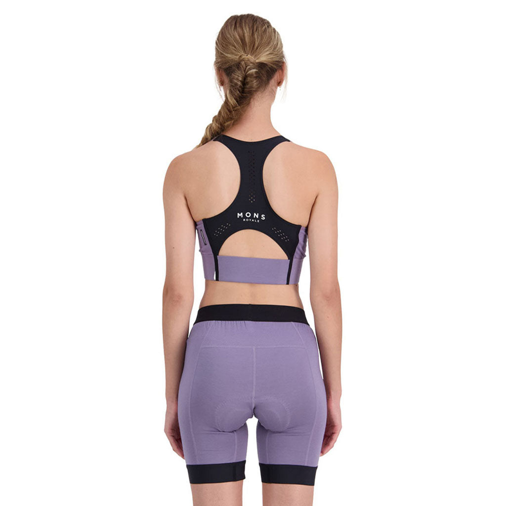 Stratos Merino Shift Sports Bra - Thistle
