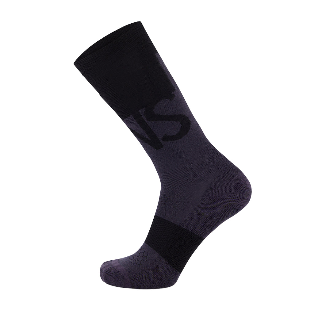 Ultra Cushion Merino Snow Sock - Black / 9 Iron