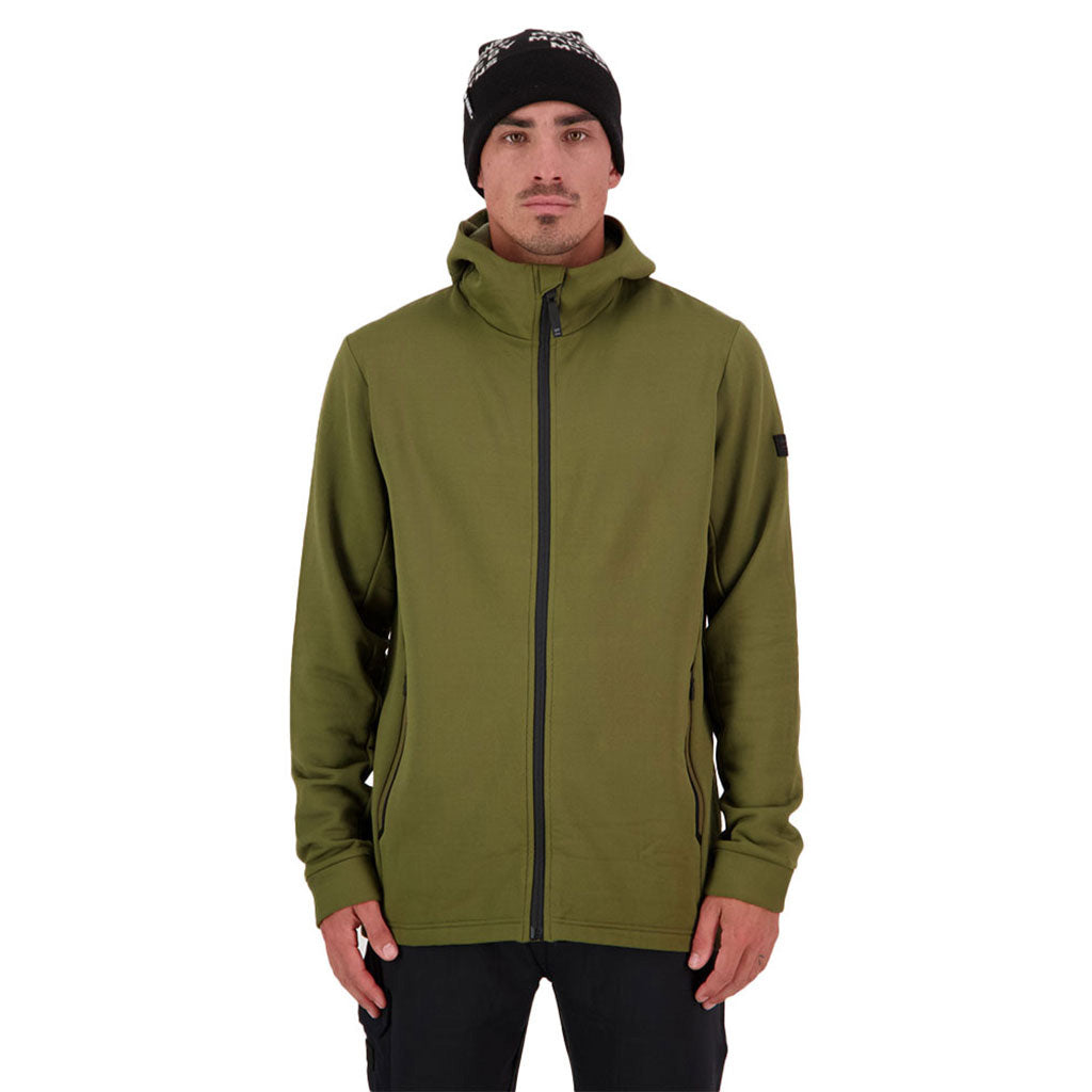 Arcadia Merino Fleece Hoody - Dark Olive