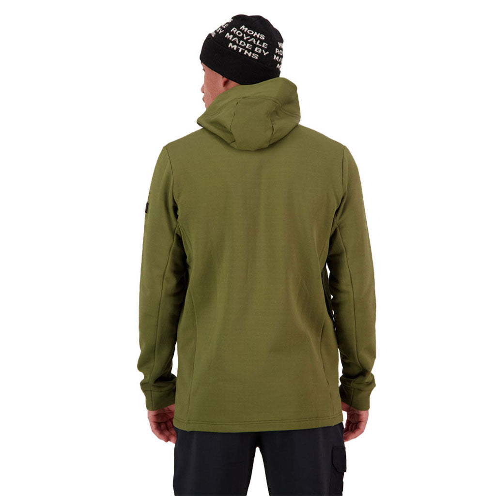 Arcadia Merino Fleece Hoody - Dark Olive
