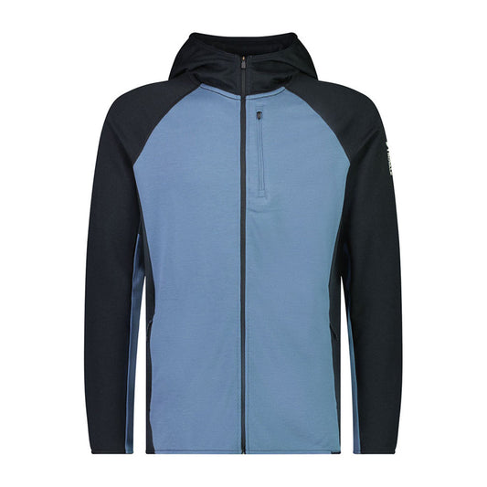 Approach Merino Shift Fleece Hood - Blue Slate/Blk