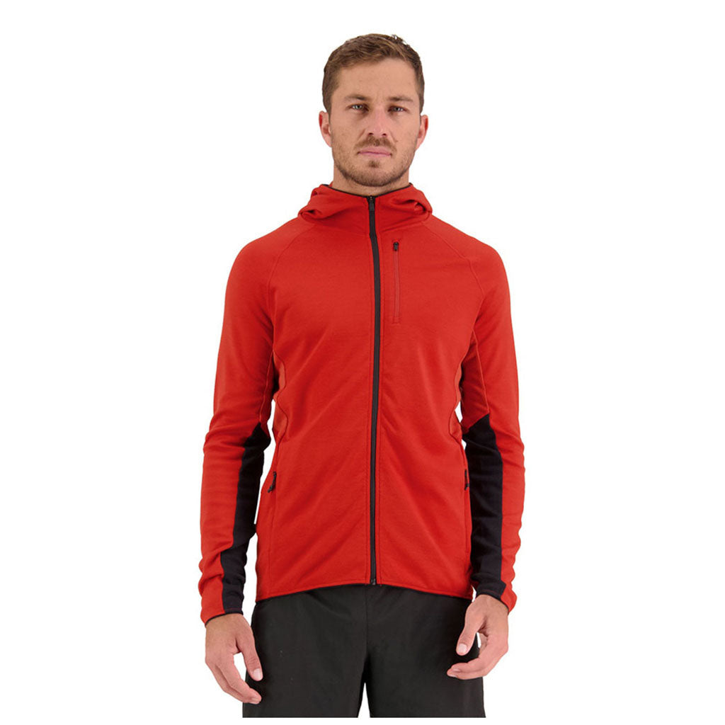 Approach Merino Shift Fleece Hood Retro Red