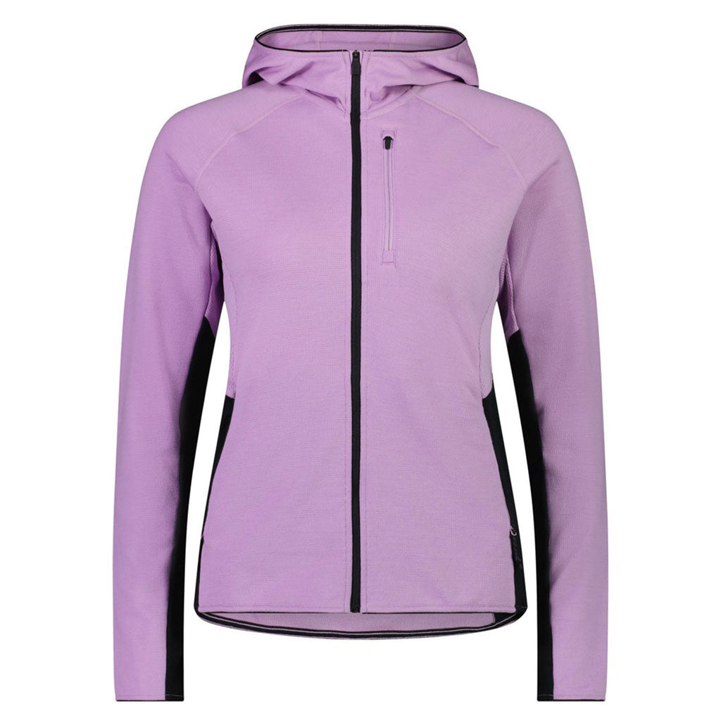 Approach Merino Shift Fleece Hood - Orchid / Black