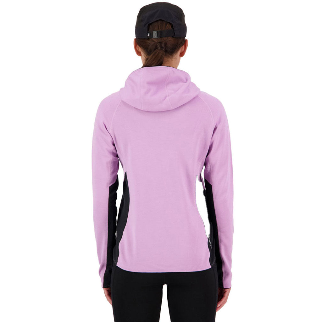 Approach Merino Shift Fleece Hood - Orchid / Black