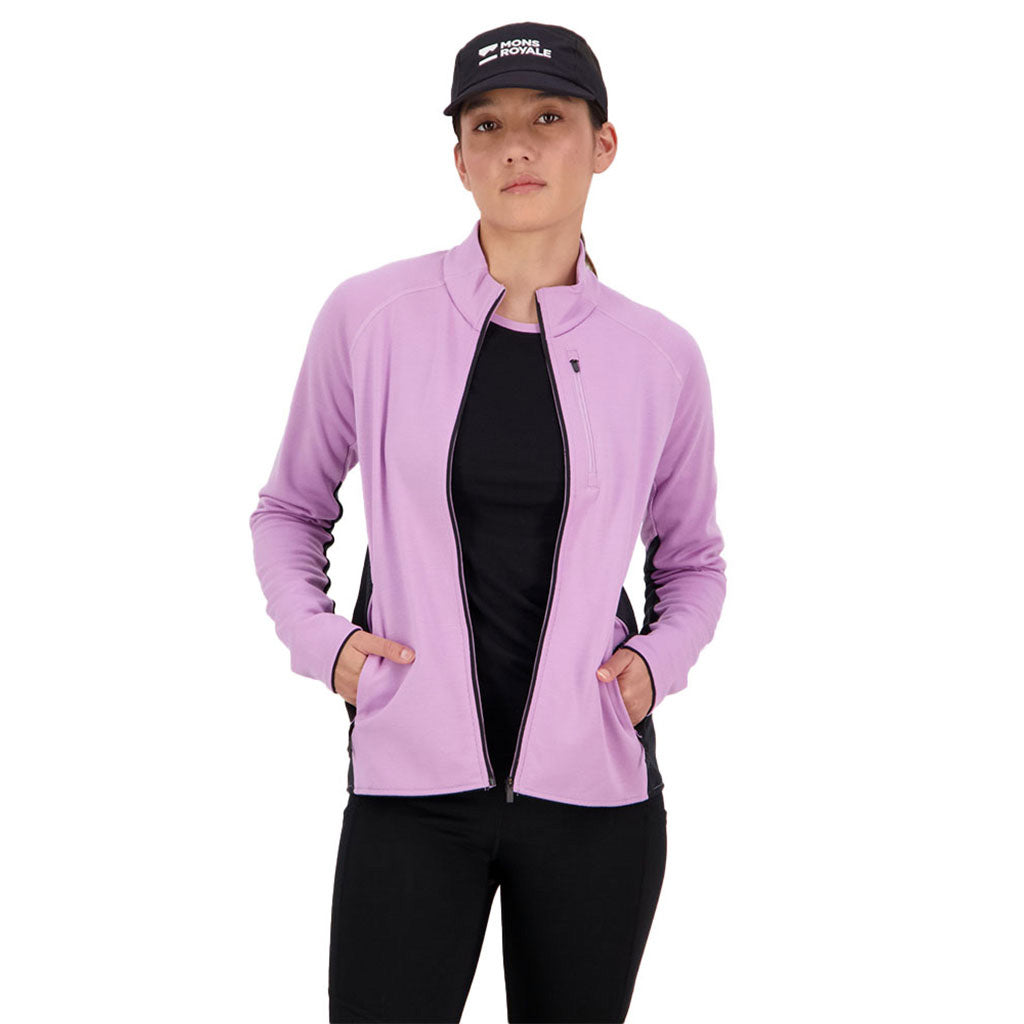 Approach Merino Shift Fleece Jacket - Orchid/Black