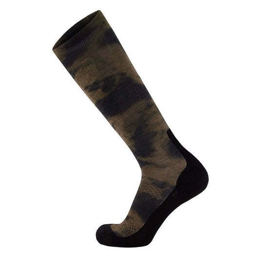 Atlas Merino Snow Sock Digital - Olive Tie Dye