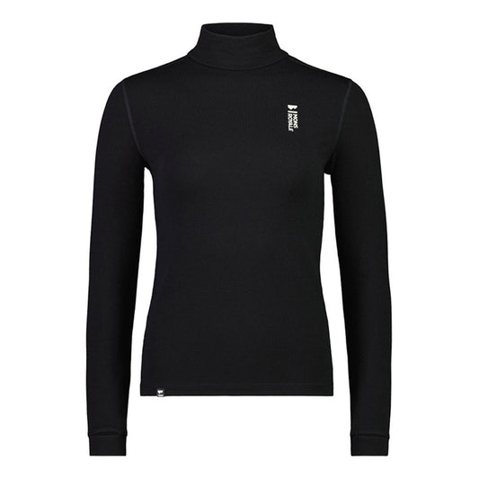 Cascade Merino Flex 200 Mock Neck LS Black