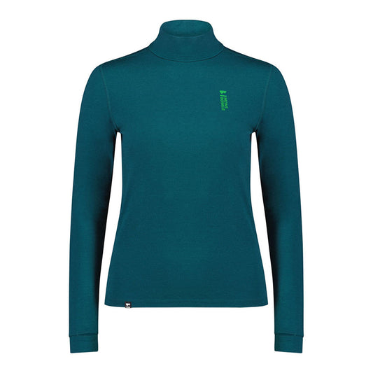 Cascade Merino Flex 200 Mock Neck LS - Evergreen