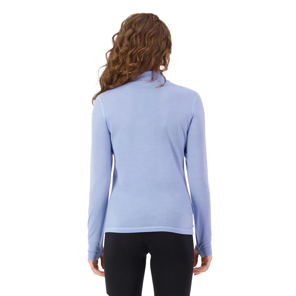 Cascade Merino Base Layer Mock Neck Long Sleeve - Moonstone
