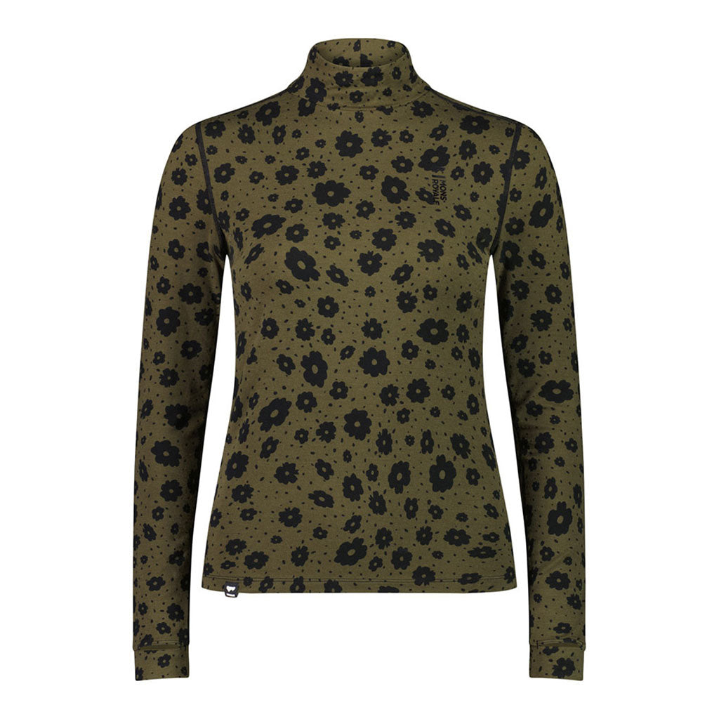 Cascade Merino Flex 200 Mock Neck LS - Aoraki Lily