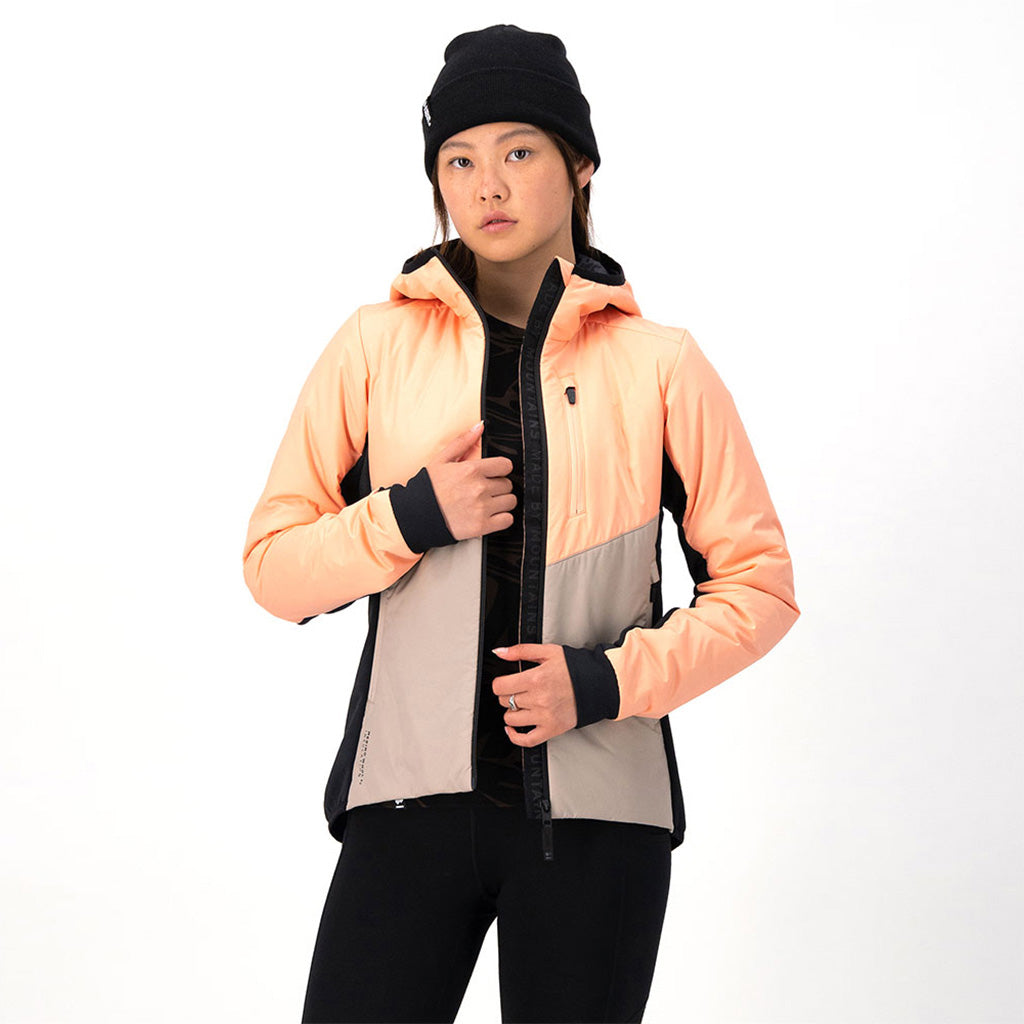Arete Wool Insulation Hood Melon / Taupe / Black