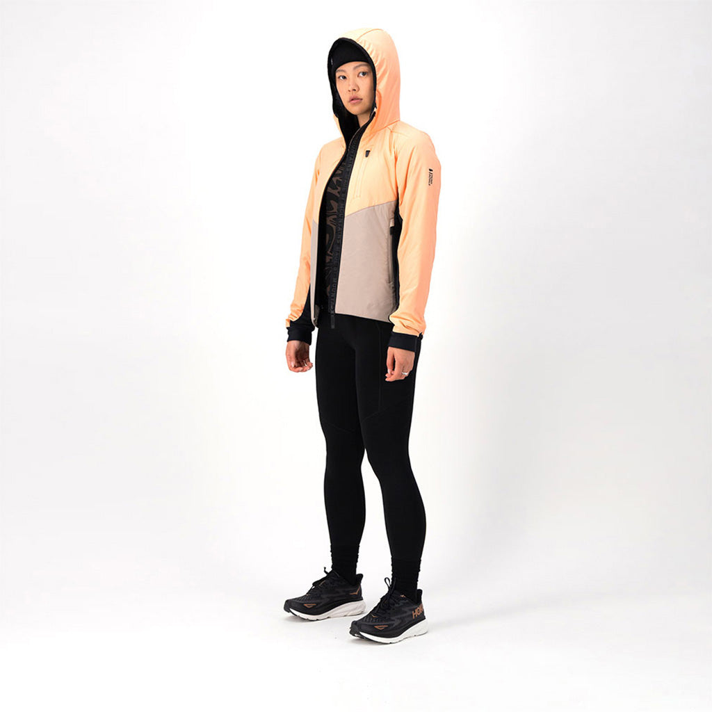 Arete Wool Insulation Hood Melon / Taupe / Black