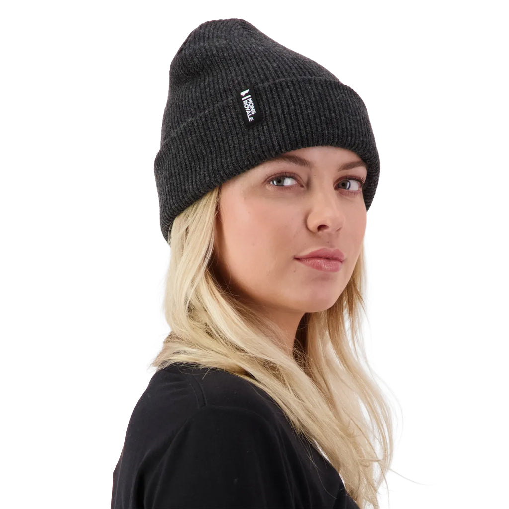 Chunky Logger Merino Beanie - Charcoal Grey