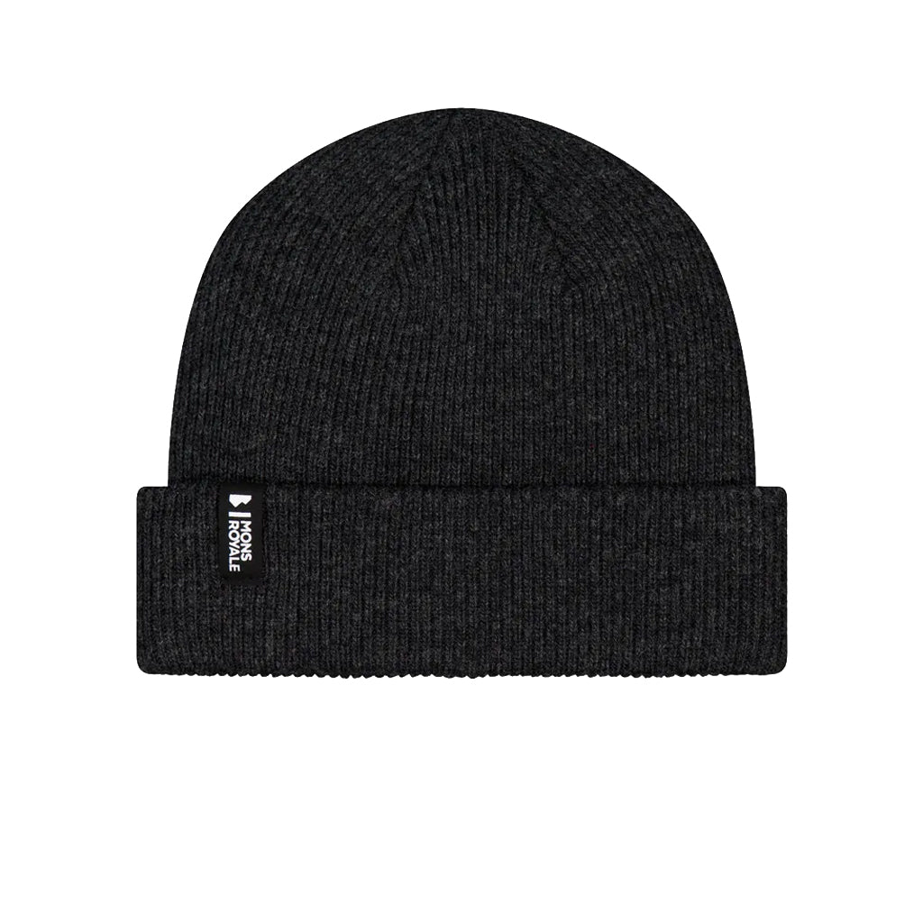 Chunky Logger Merino Beanie - Charcoal Grey