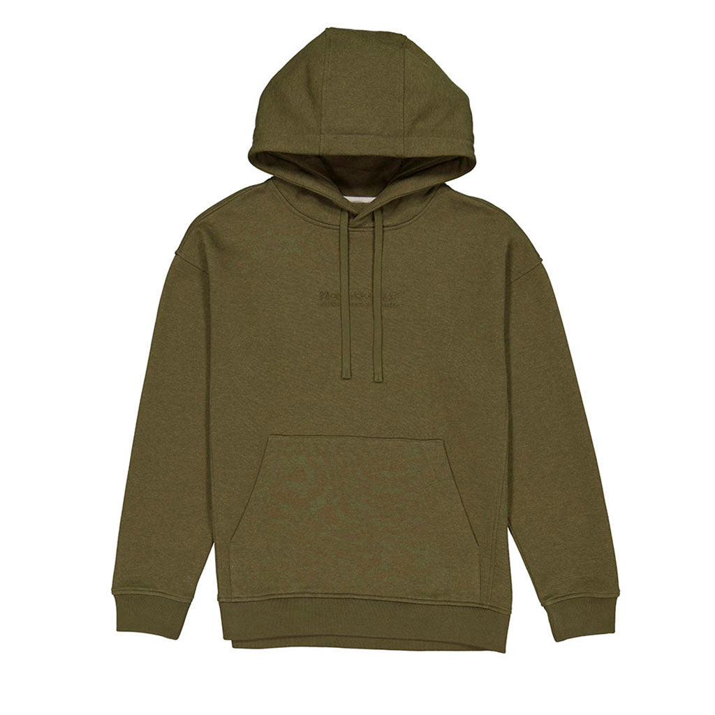 Verdant Merino Cotton Hoody Dark Olive