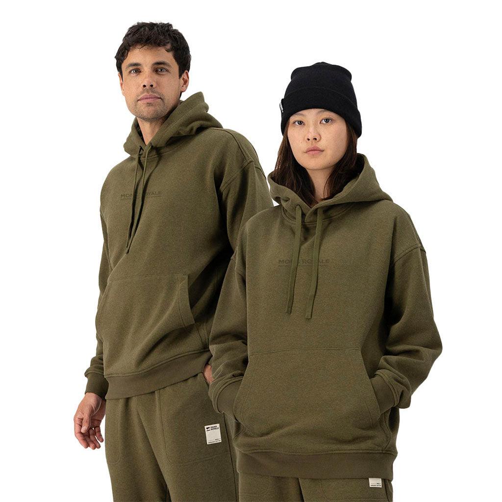 Verdant Merino Cotton Hoody Dark Olive