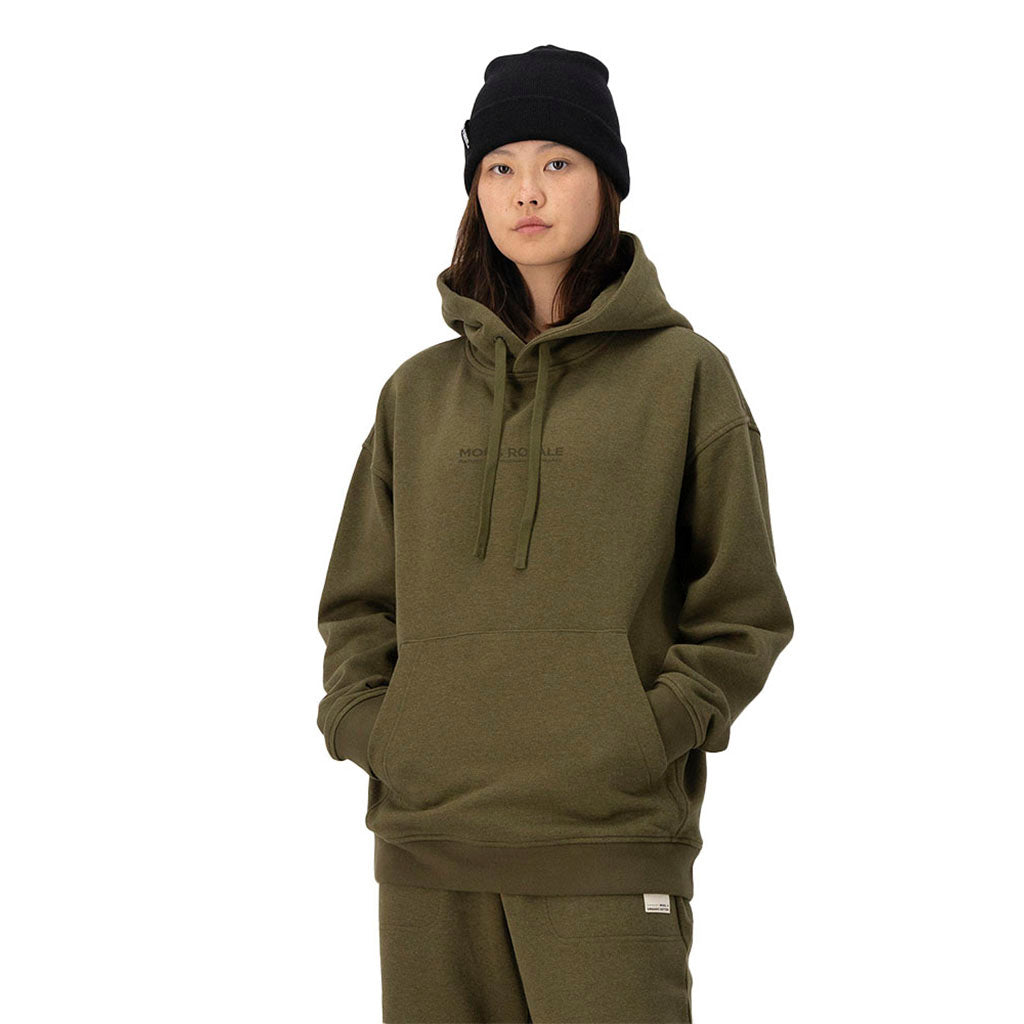Verdant Merino Cotton Hoody Dark Olive
