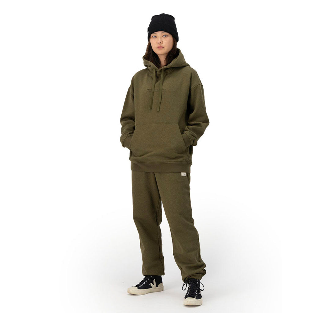 Verdant Merino Cotton Hoody Dark Olive